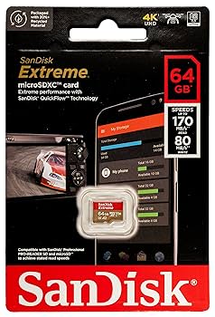 Amazon.com: SanDisk 64GB Extreme MicroSDXC Memory Card (5